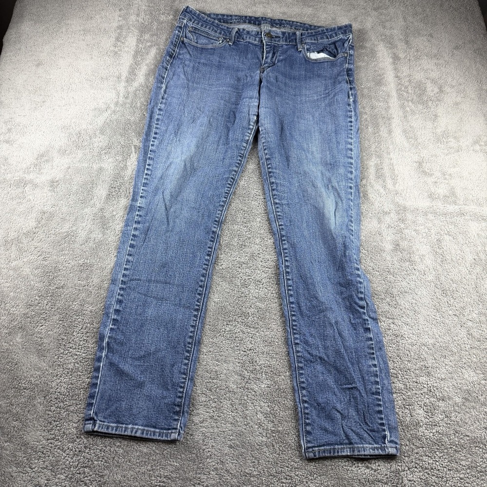 Levis Skinny Jeans Womens 32 Blue Denim Slight Curve Stretch Classic Fit